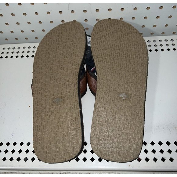 Tommy Hilfiger Drew 2 Mens Casual Sandals Slides Flip Flops Size 9 Brown - Picture 5 of 6